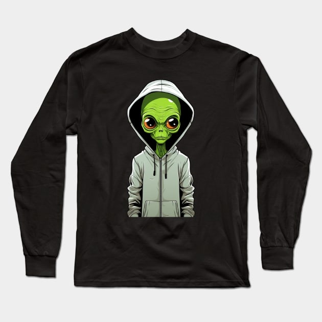 This Is My Human Custome I'm Really An Alien Long Sleeve T-Shirt by WoodShop93